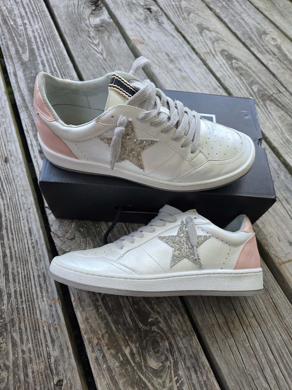 Shushop Women's Paz Sneaker in Pearl
